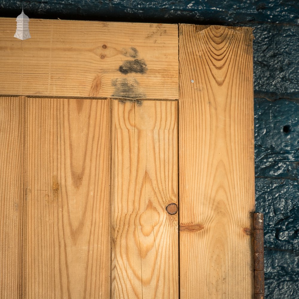 Ledged and Braced Pine Door, Reclaimed