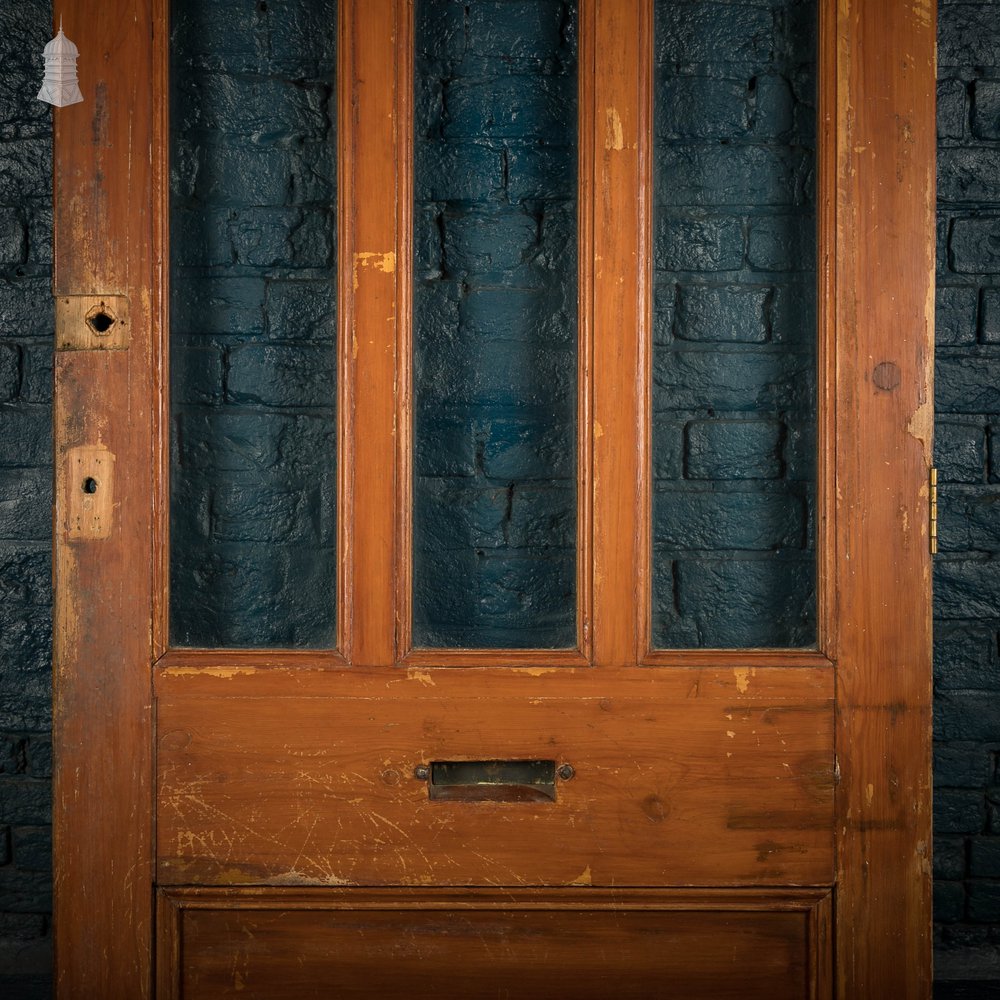 Half Glazed Door, Victorian Raised Panel Half Glazed with Letterbox