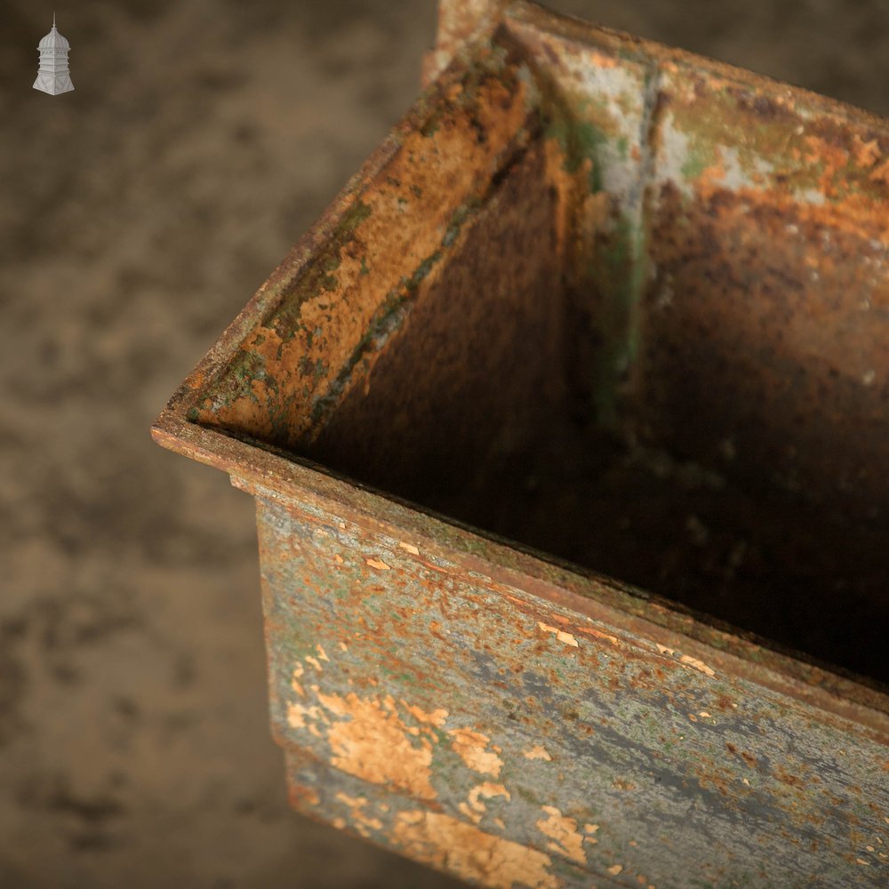 Rainwater Hoppers, Pair of Large Cast Iron Head Boxes