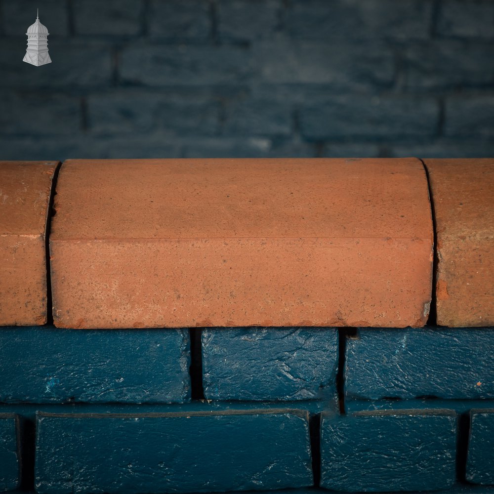 Domed Wall Copings, Terracotta, - A Run of 3.3M