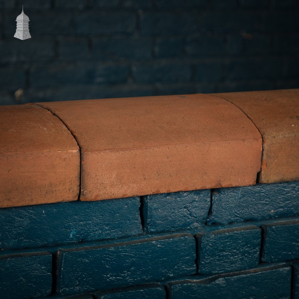 Domed Wall Copings, Terracotta, - A Run of 3.3M