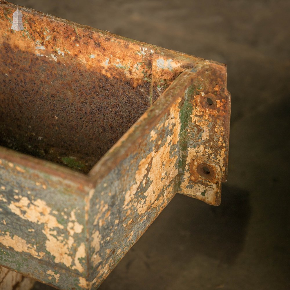 Rainwater Hoppers, Pair of Large Cast Iron Head Boxes