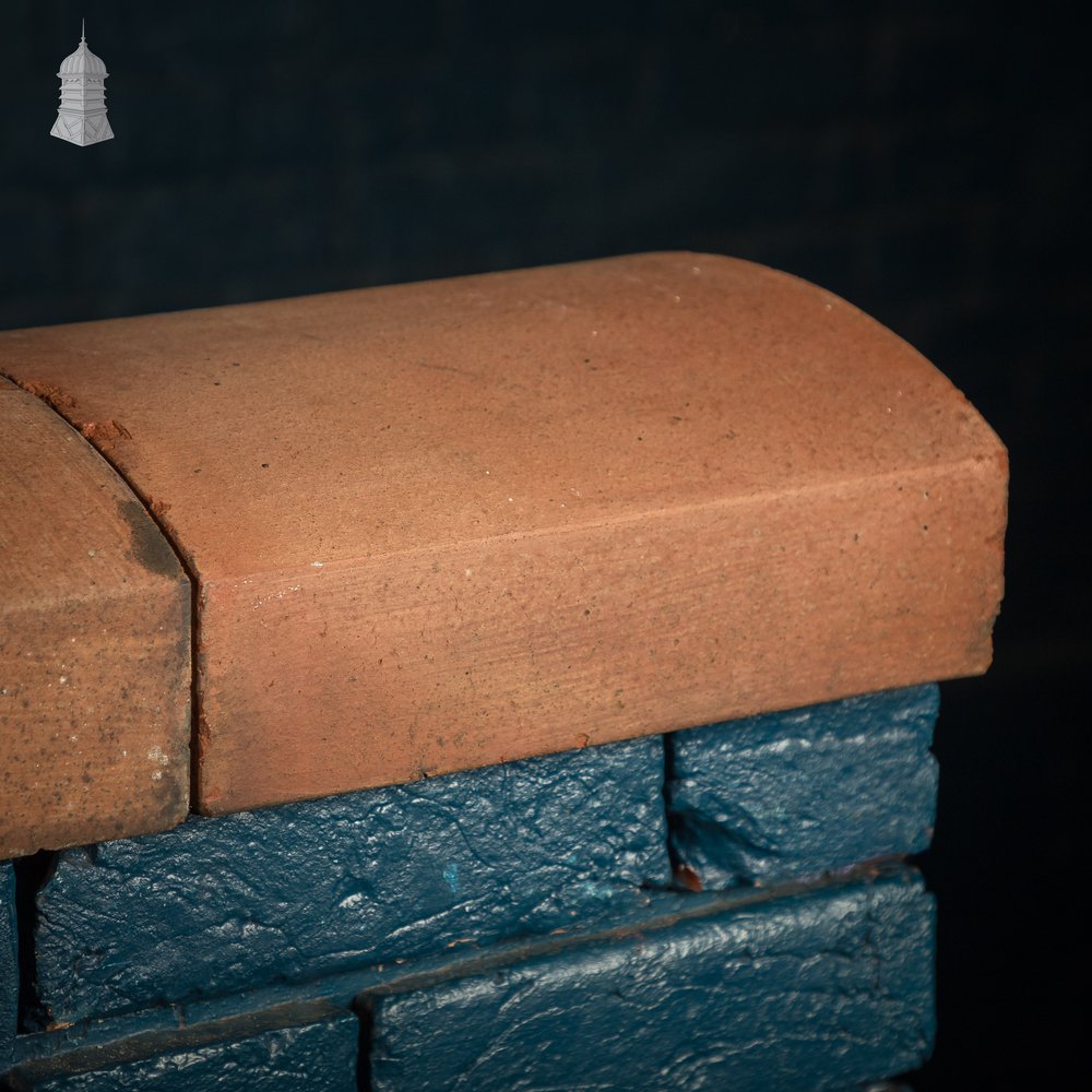 Domed Wall Copings, Terracotta, - A Run of 3.3M