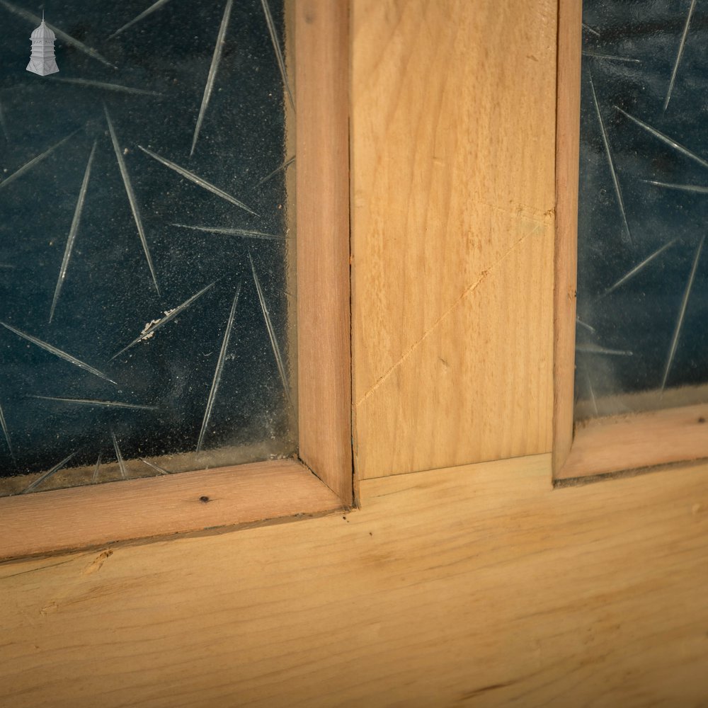 Victorian Glazed Door, Half Glazed with ‘Frostlyte’ Style Textured Glass