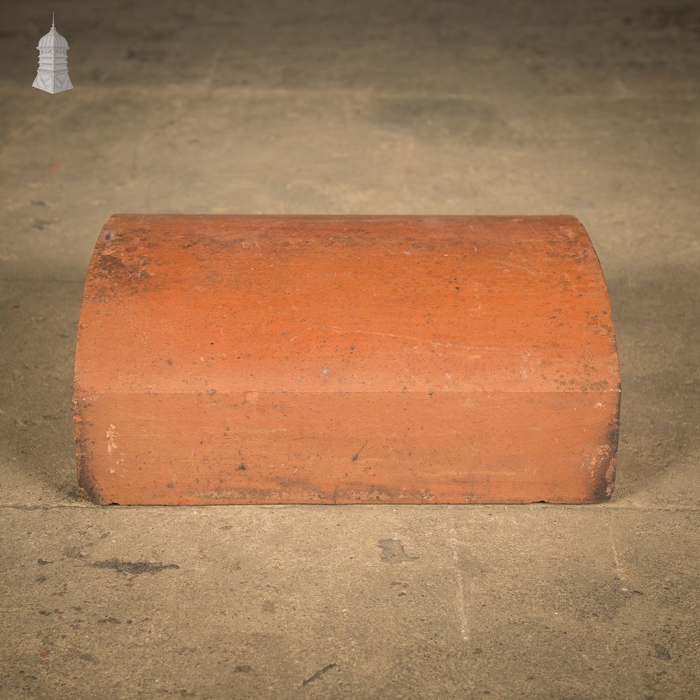Domed Wall Copings, Terracotta, - A Run of 3.3M