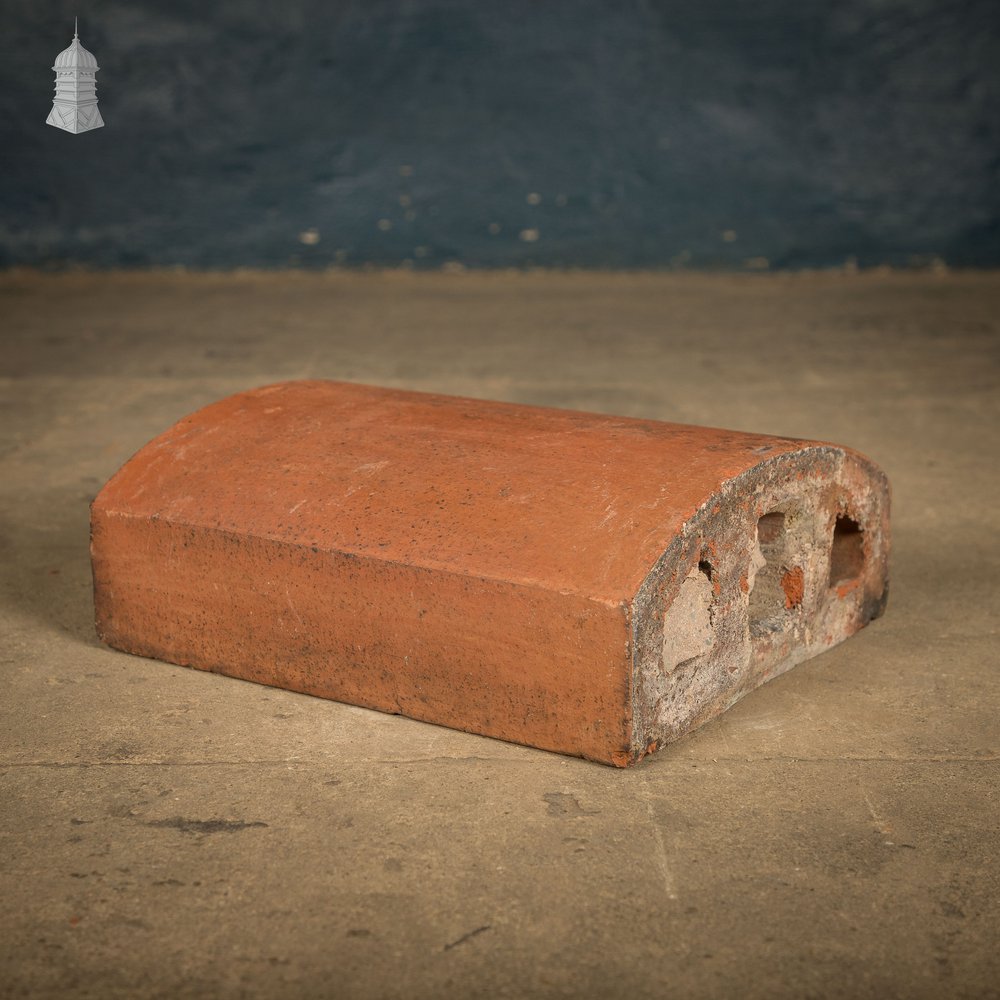 Domed Wall Copings, Terracotta, - A Run of 3.3M