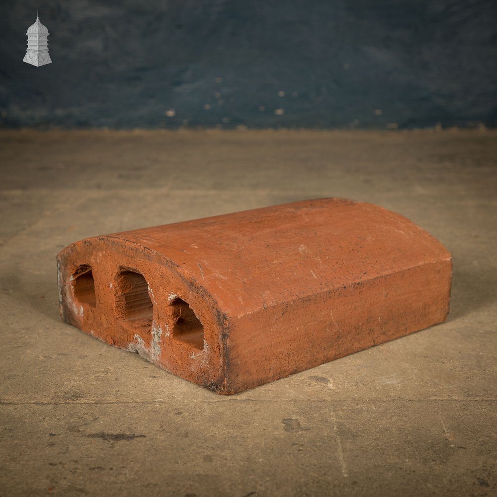 Domed Wall Copings, Terracotta, - A Run of 3.3M