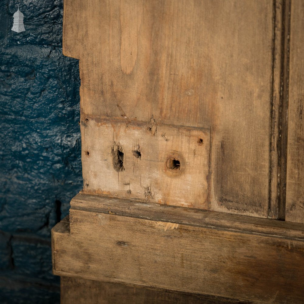 Plank and Ledge Door, 17th C Two Plank Pine Cottage Door