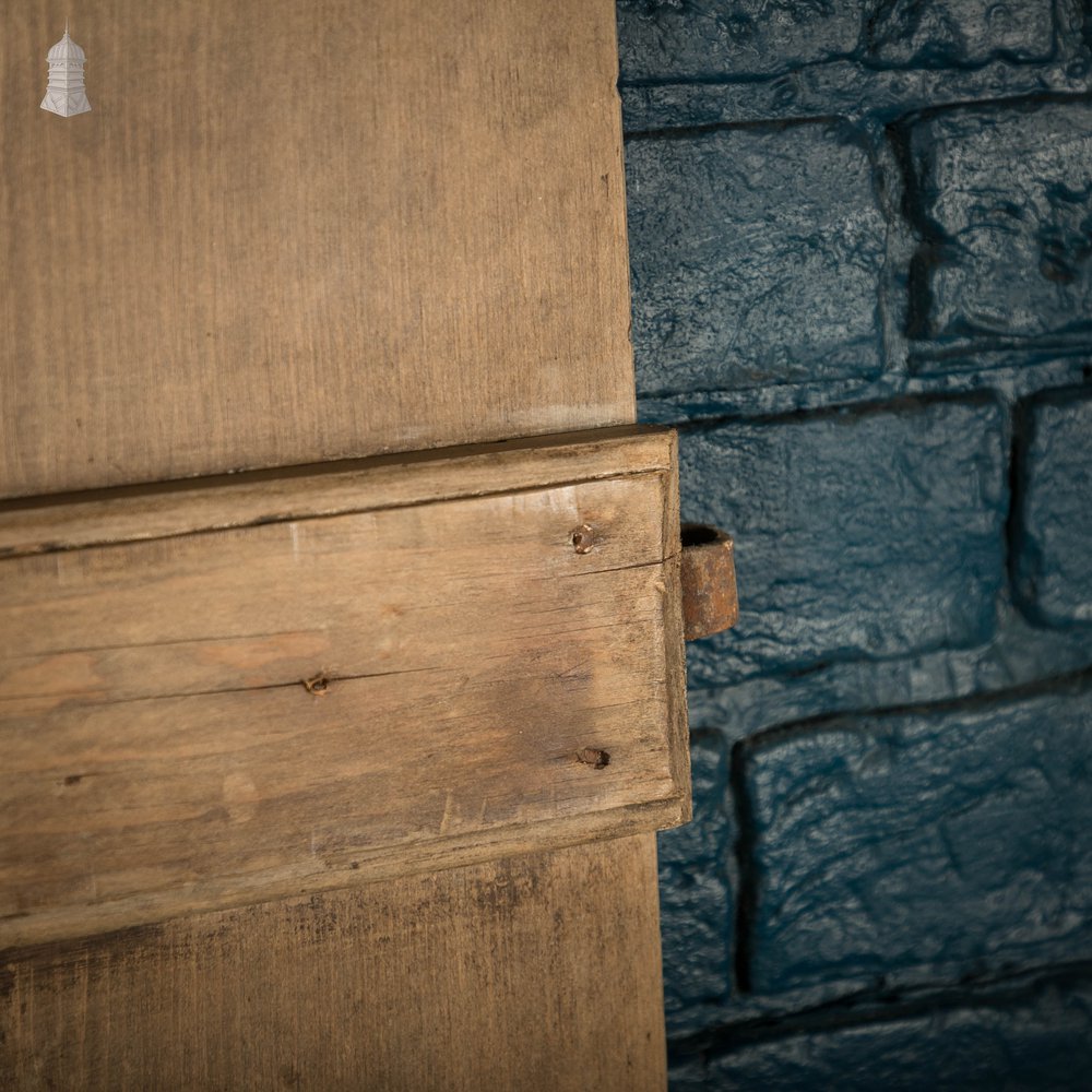 Plank and Ledge Door, 17th C Two Plank Pine Cottage Door