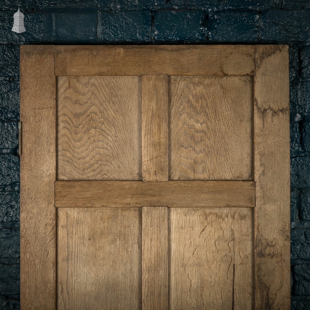 Oak Paneled Door, 18th C 9 Panel