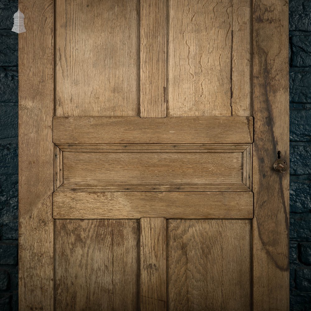 Oak Paneled Door, 18th C 9 Panel