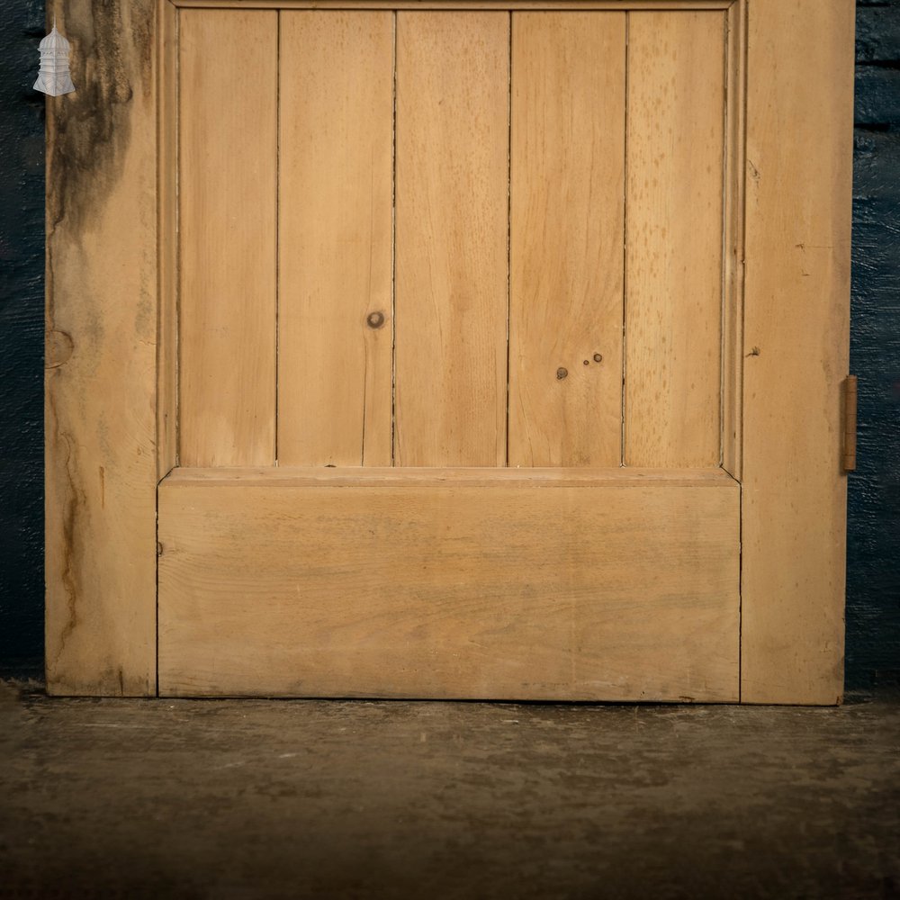 Glazed Pine Door, Edwardian Framed Plank