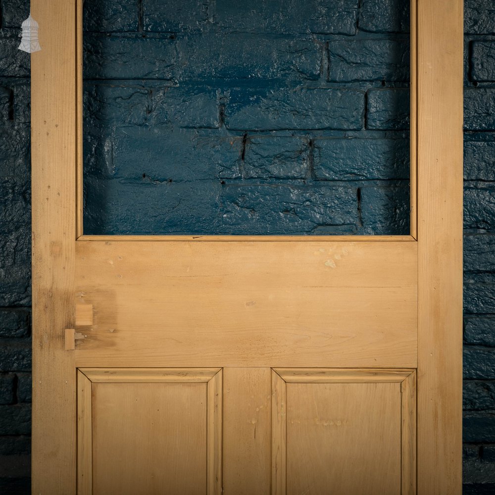 Half Glazed Door, Victorian 3 Panel Pine