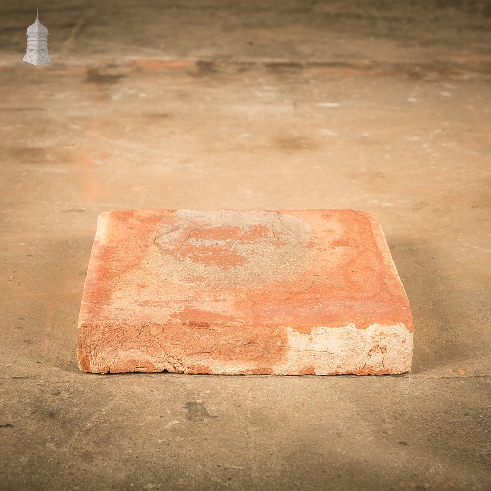 9” Handmade Red Floor Tile with Kiln-fired Tonal Variation - Batch of 12 Square Metres