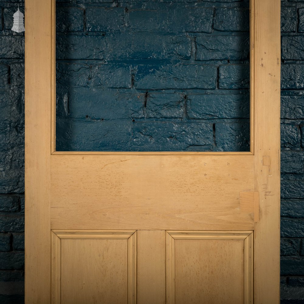 Half Glazed Door, Victorian 3 Panel Pine