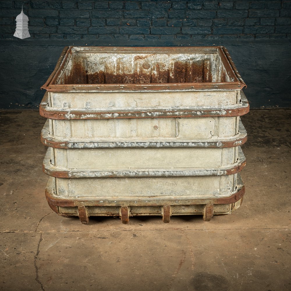 Reclaimed Military Parachute Supply Crate | Distressed Industrial Planter & Prop Piece