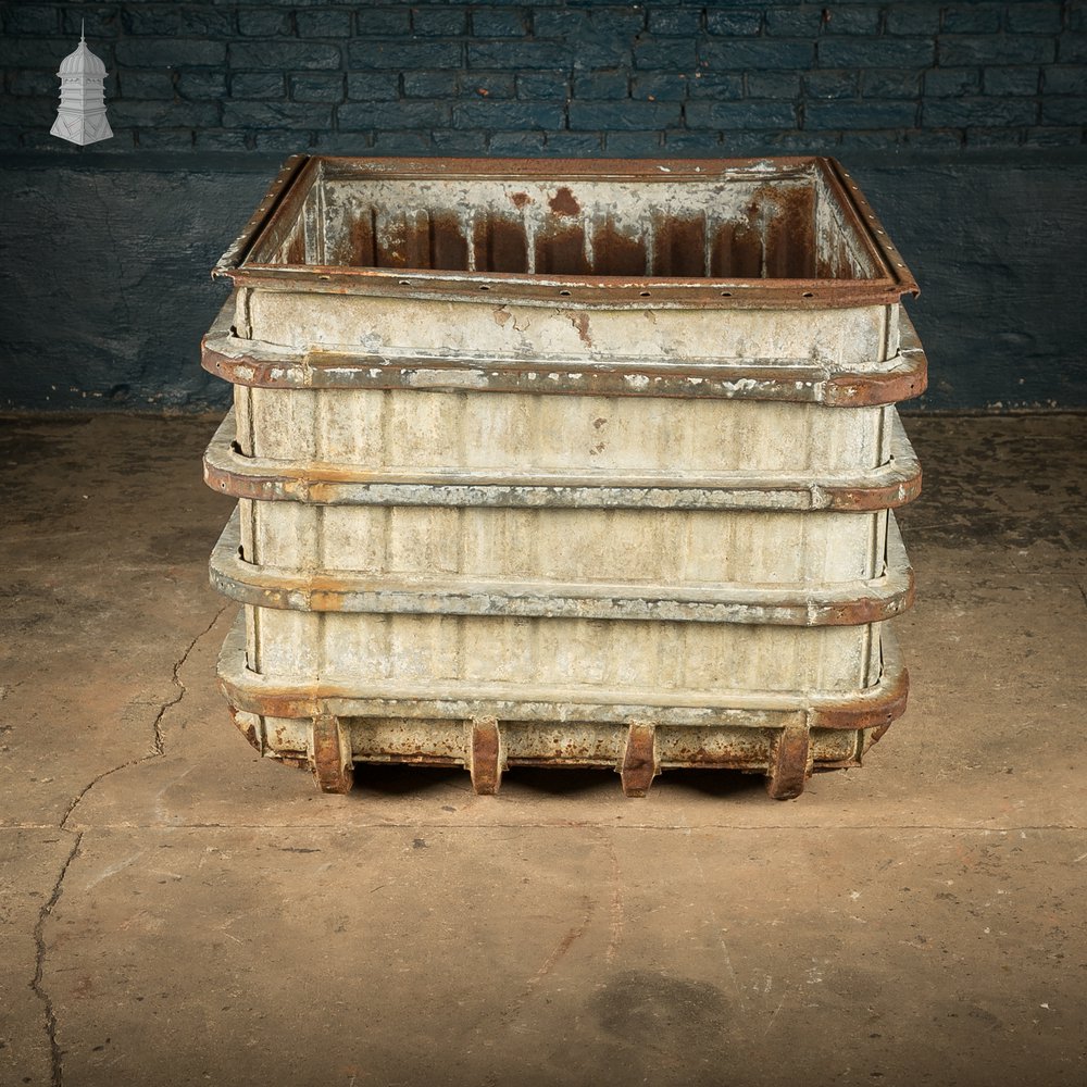 Reclaimed Military Parachute Supply Crate | Distressed Industrial Planter & Prop Piece
