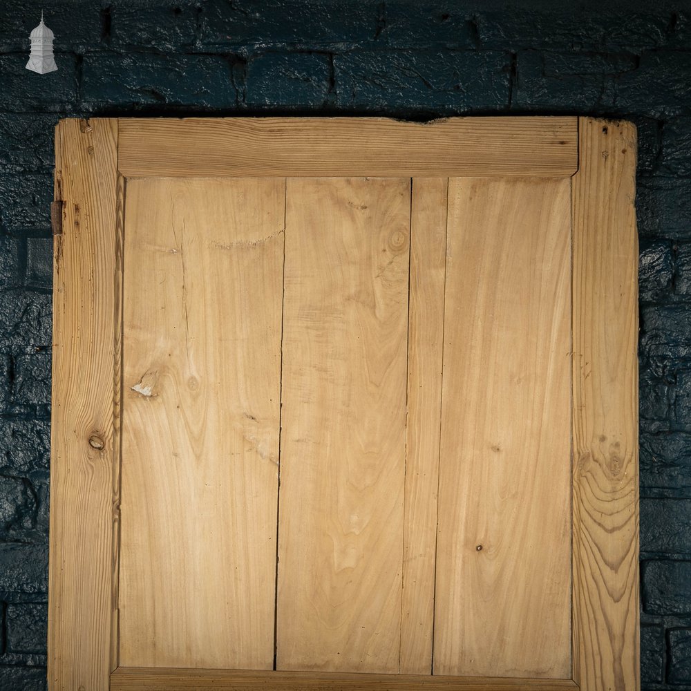 Pine Paneled Door, French 3 Panel Victorian