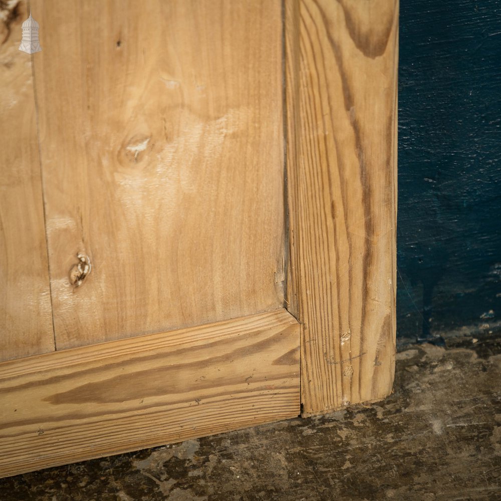 Pine Paneled Door, French 3 Panel Victorian