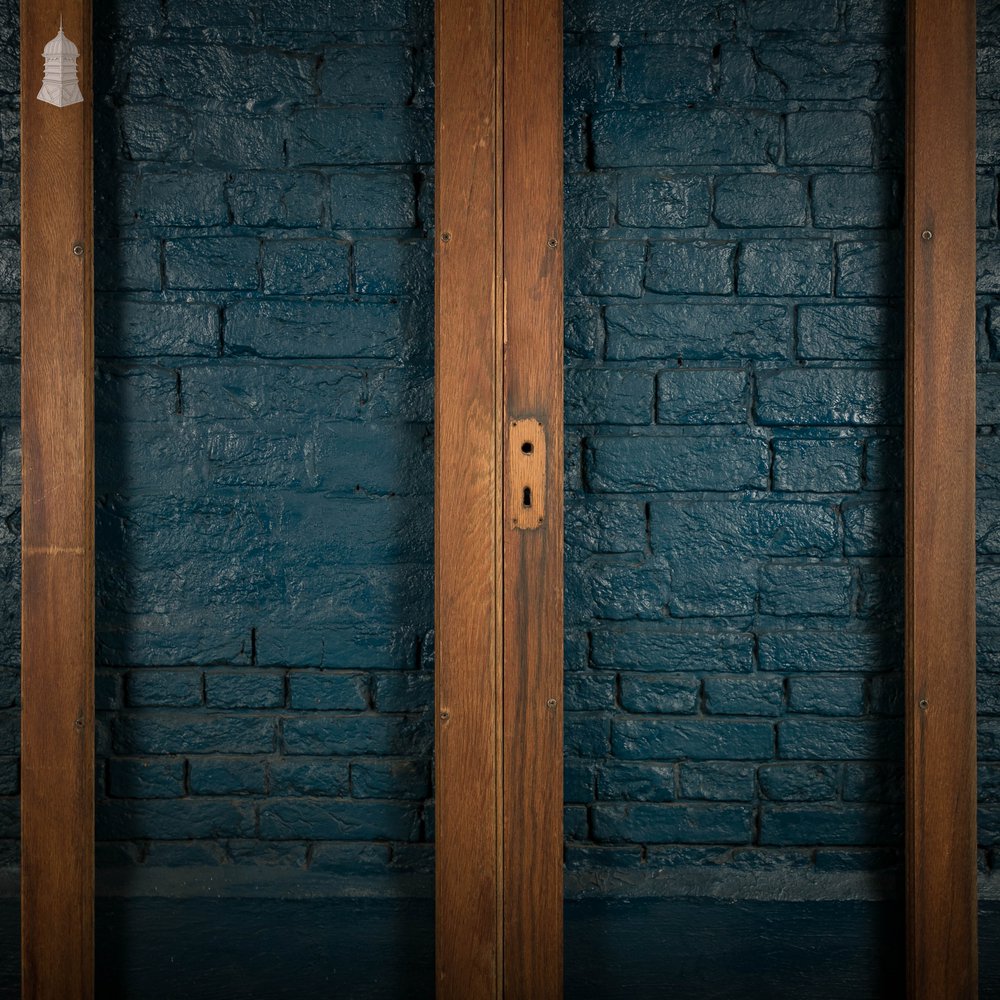 Glazed Oak Doors, Pair