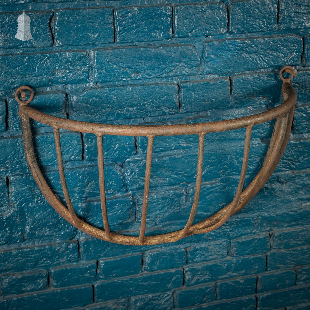 Pair of Wrought Iron Hay Baskets