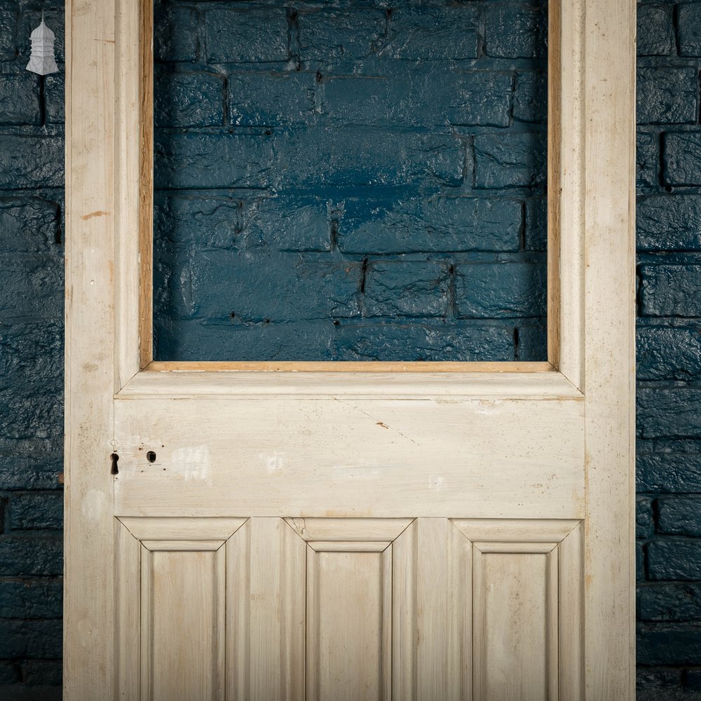 Half Glazed Door, Victorian 4 Panel Pine