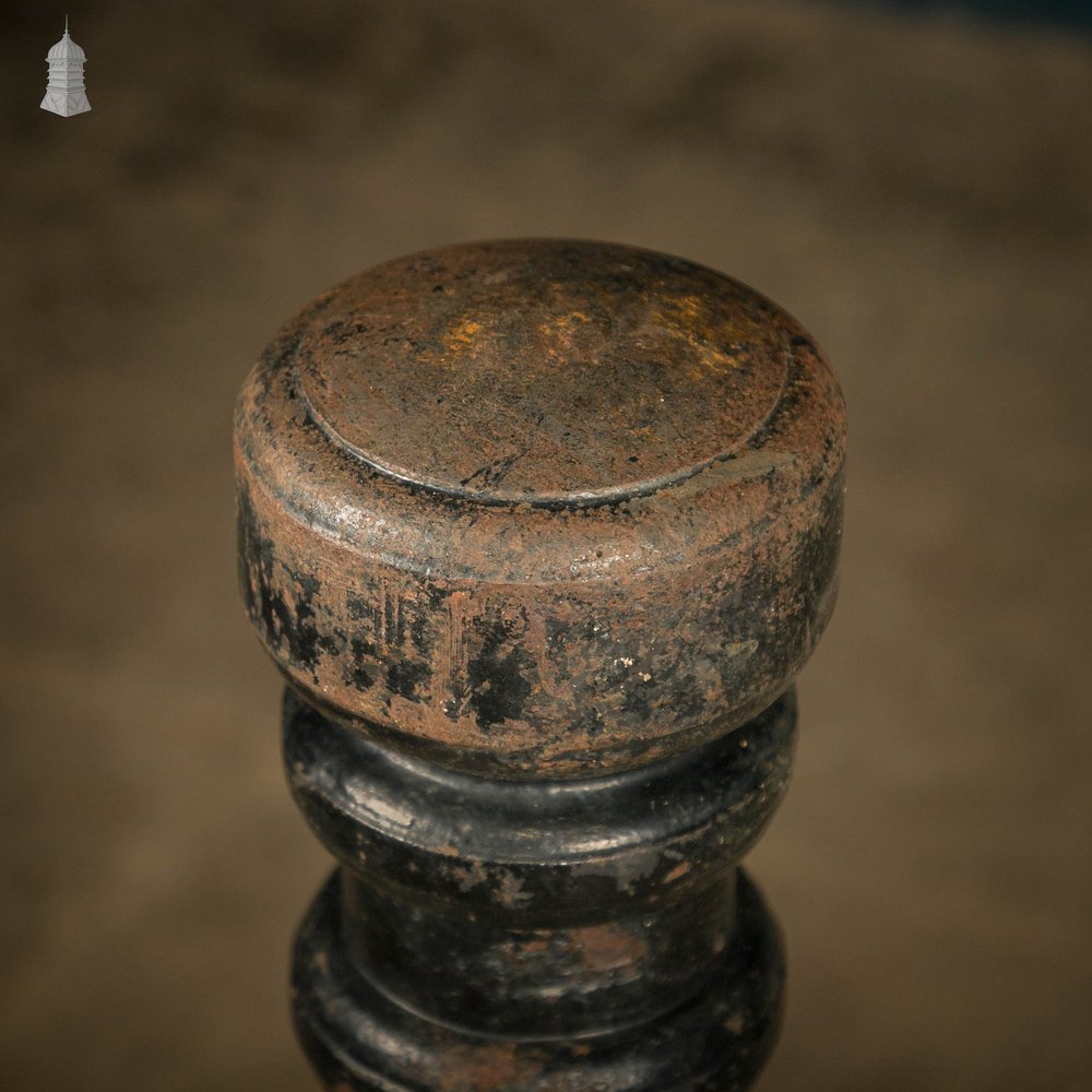 Cast Iron Bollard, Black painted