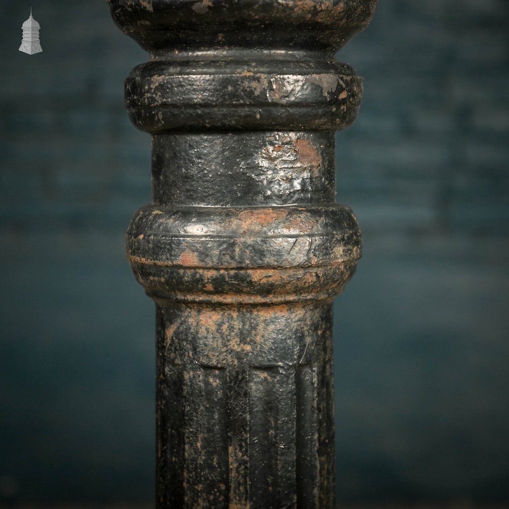 Cast Iron Bollard, Black painted