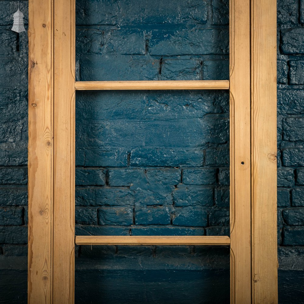 Glazed Pine Door, Victorian Cupboard door and Frame With Horizontal Glazing Bars