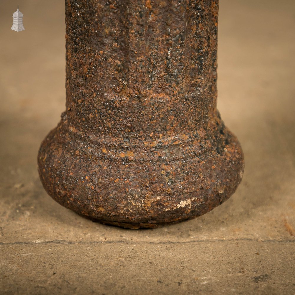 Cast Iron Bollard, Black painted