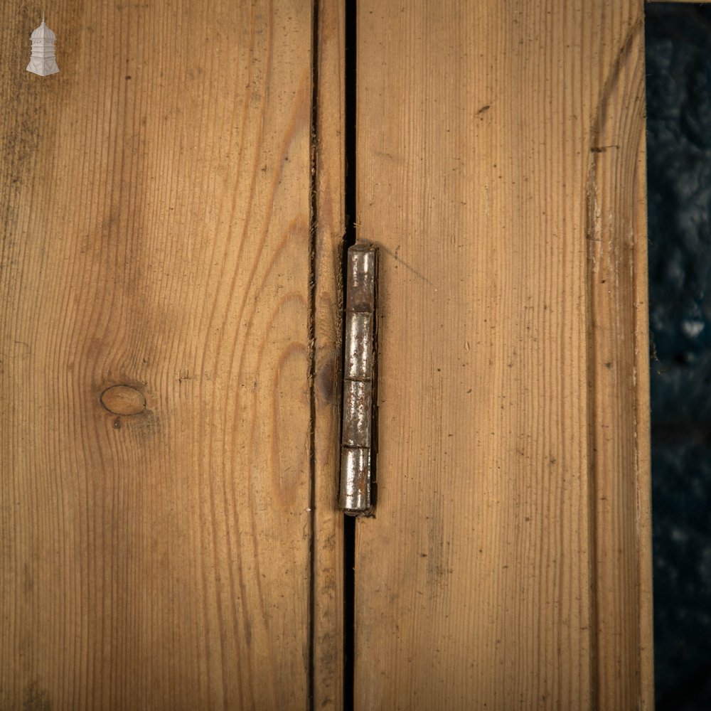 Glazed Pine Door, Victorian Cupboard door and Frame With Horizontal Glazing Bars