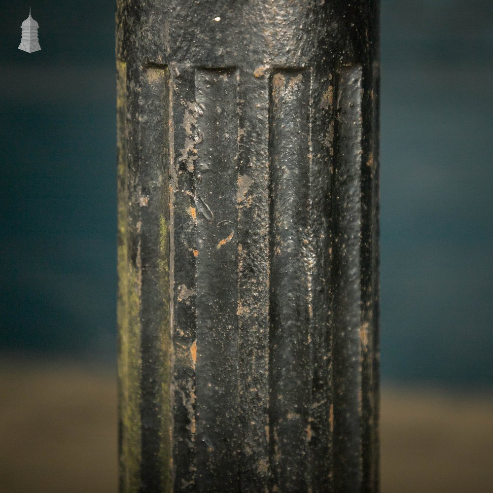 Cast Iron Bollard, Black painted