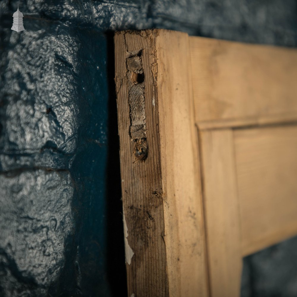 Glazed Pine Door, Victorian Cupboard door and Frame With Horizontal Glazing Bars