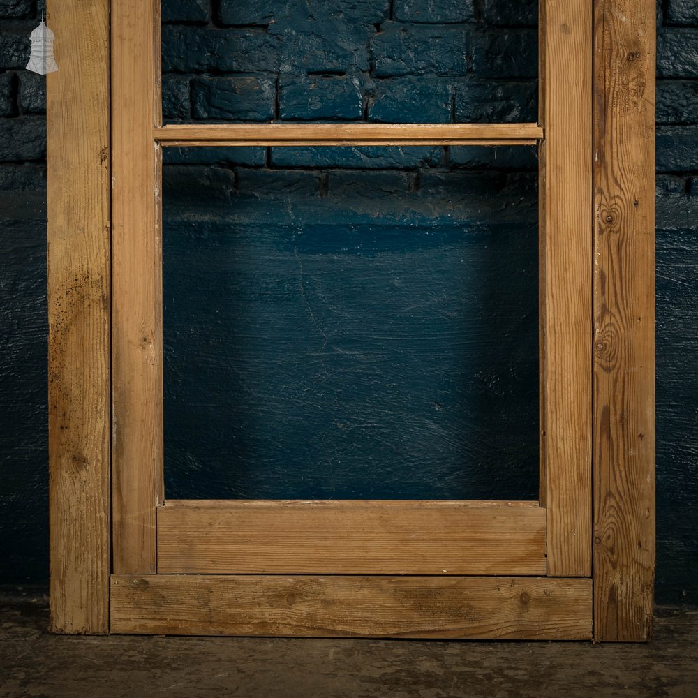 Glazed Pine Door, Victorian Cupboard door and Frame With Horizontal Glazing Bars