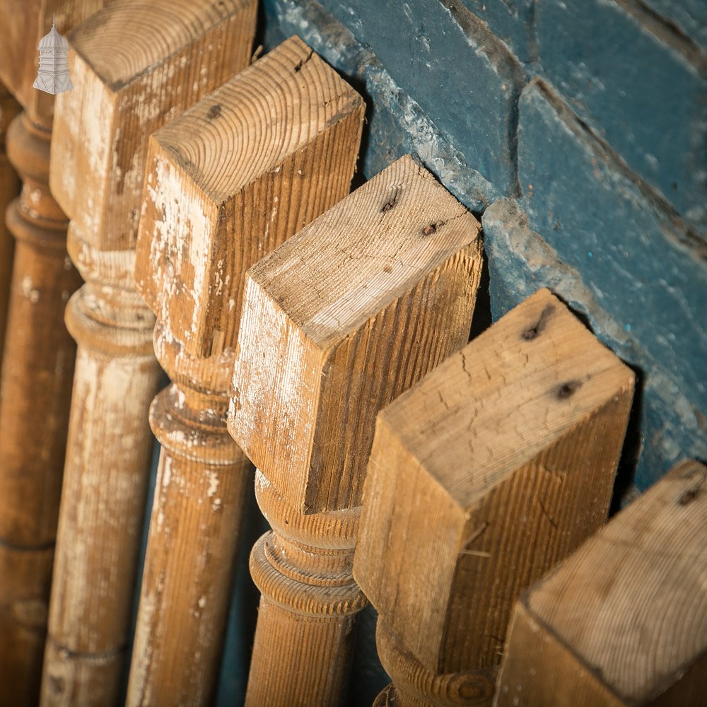 Pine Staircase Spindles, Batch of 16