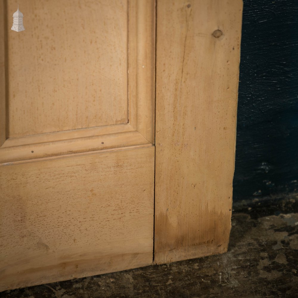 Victorian Glazed Door, 3 Panel Pine with ‘Sycamore’ Style Textured Glazing