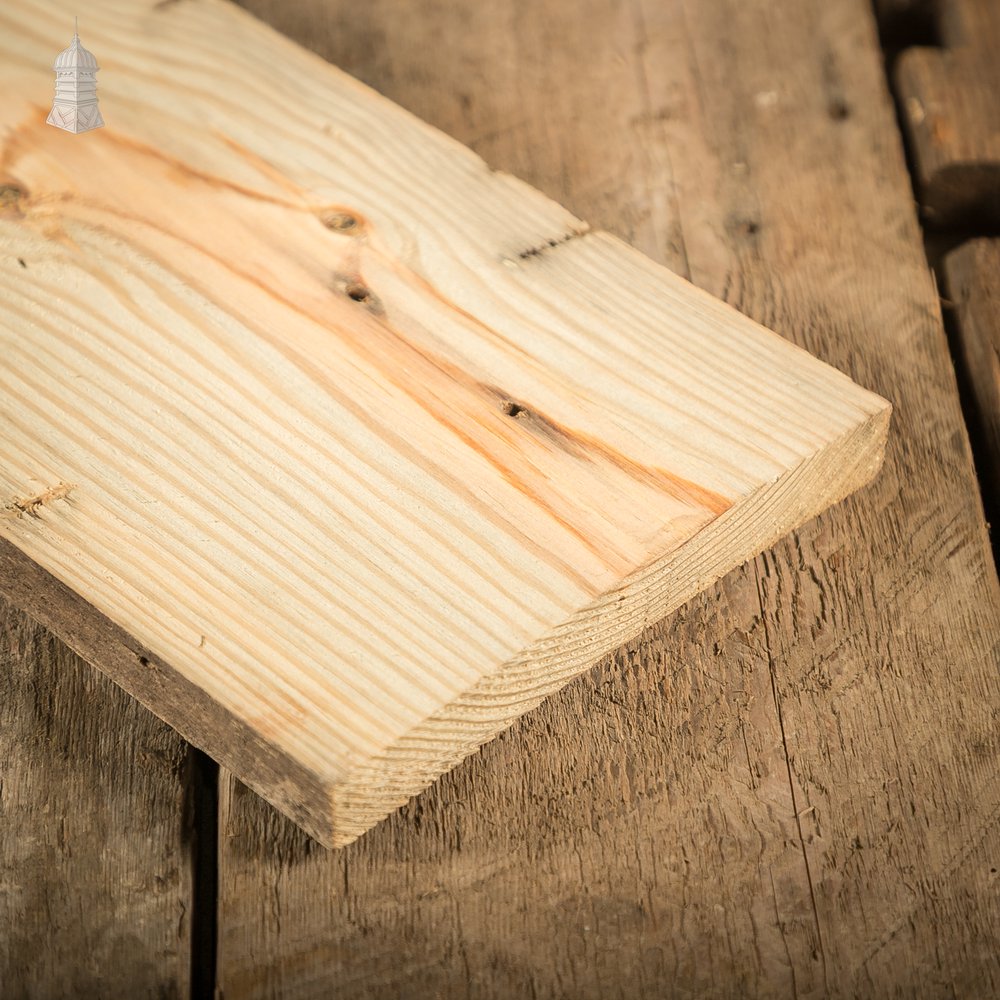 7" Inch Wide Pine Floorboards cut from Salvaged Floor Joists, Batch of 5 Square Metres