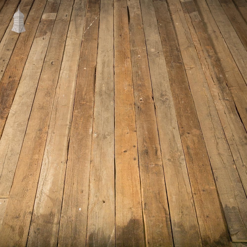 5" Inch Wide Pine Floorboards cut from Salvaged Floor Joists - Batch of 7.6 Square Metres