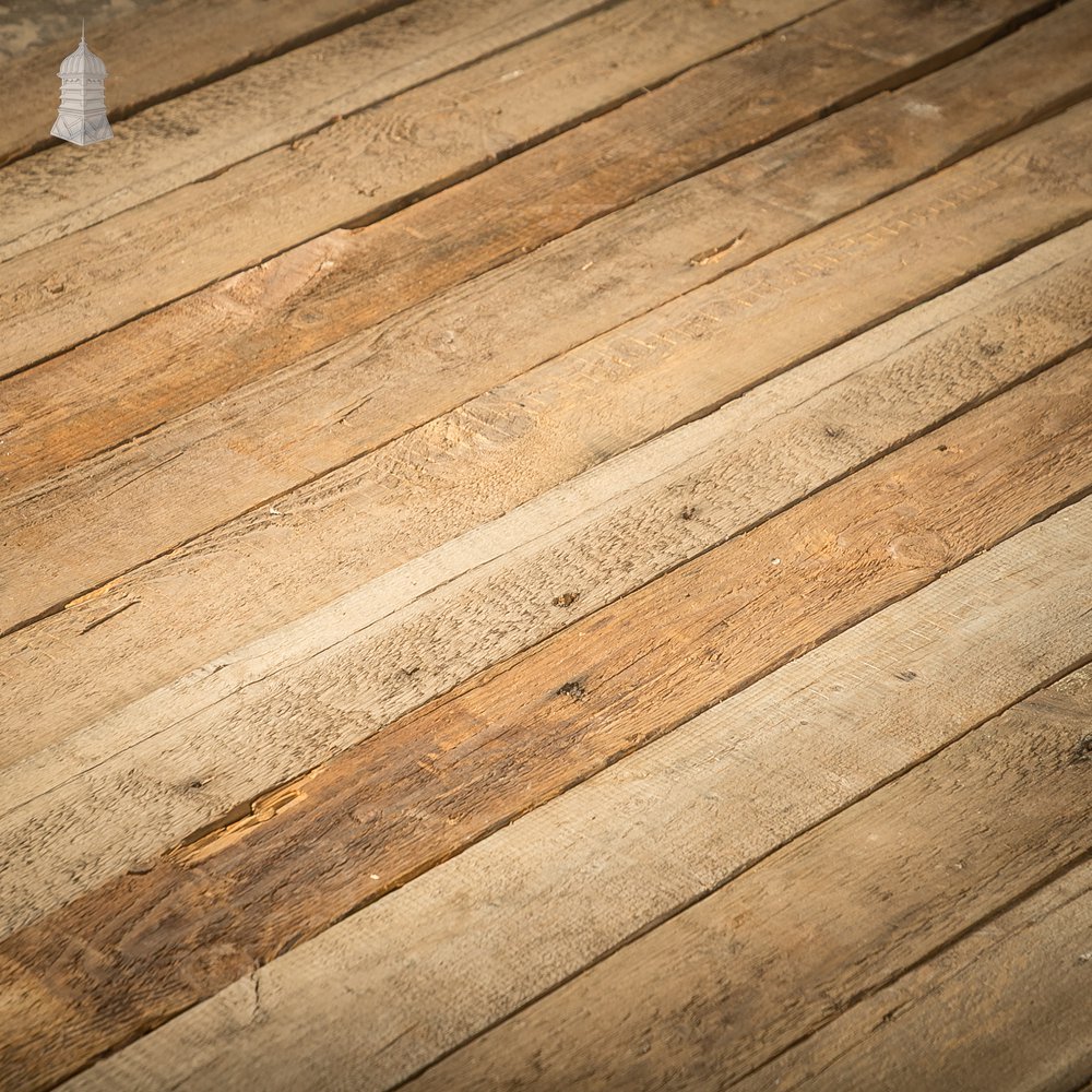 5" Inch Wide Pine Floorboards cut from Salvaged Floor Joists - Batch of 7.6 Square Metres