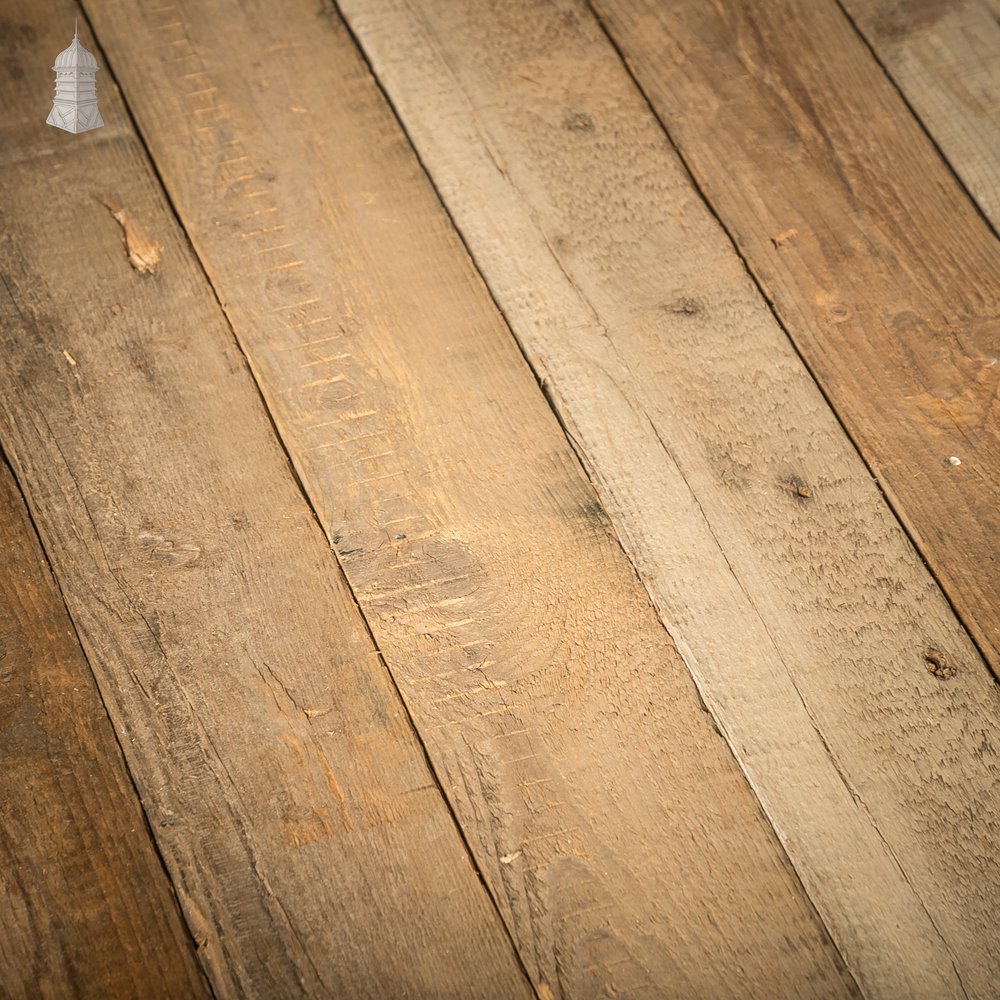 5" Inch Wide Pine Floorboards cut from Salvaged Floor Joists - Batch of 7.6 Square Metres