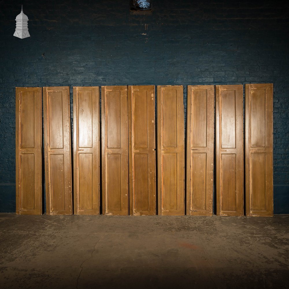 Moulded Chapel Panelling, 2 Panel, Faux Woodgrain - A Run of 33M