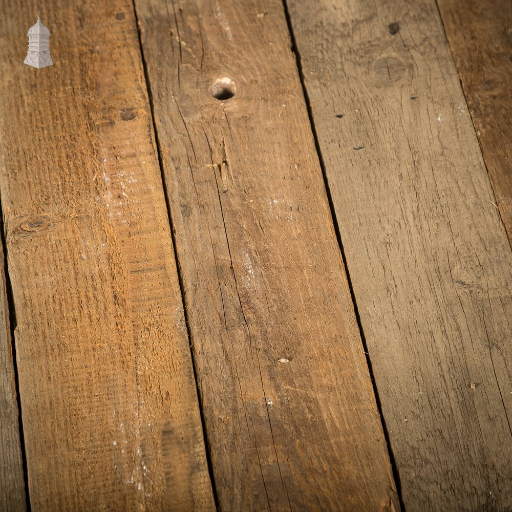 5" Inch Wide Pine Floorboards cut from Salvaged Floor Joists - Batch of 7.6 Square Metres