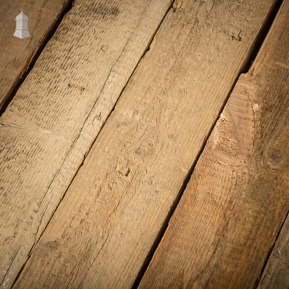 5" Inch Wide Pine Floorboards cut from Salvaged Floor Joists - Batch of 7.6 Square Metres
