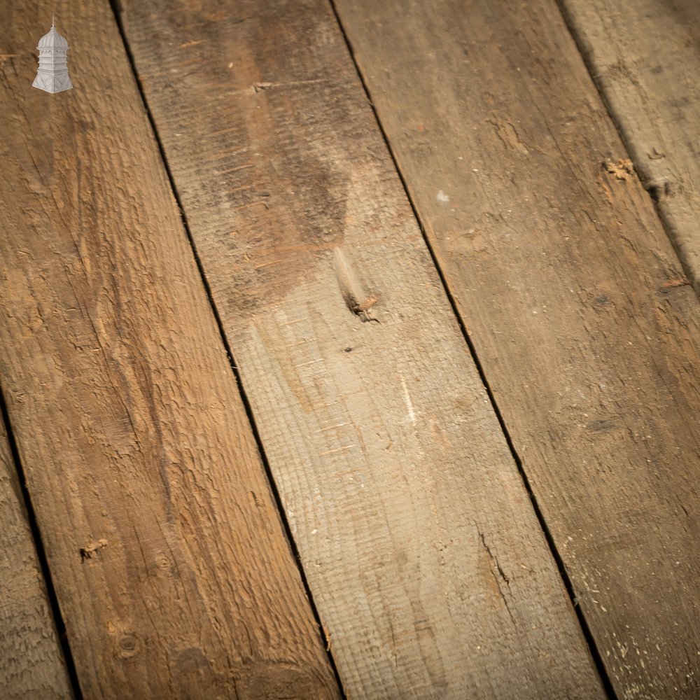 5" Inch Wide Pine Floorboards cut from Salvaged Floor Joists - Batch of 7.6 Square Metres