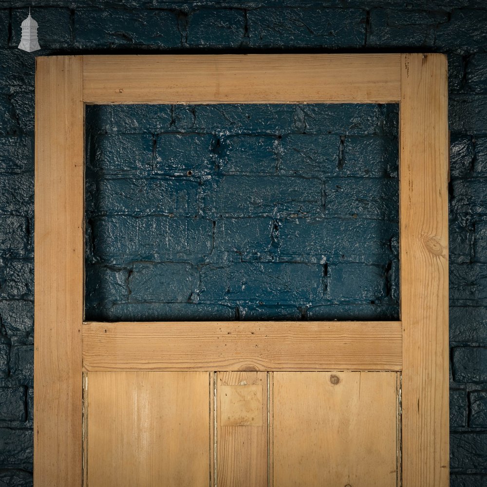 Glazed Pine Door, Victorian 5 Panel