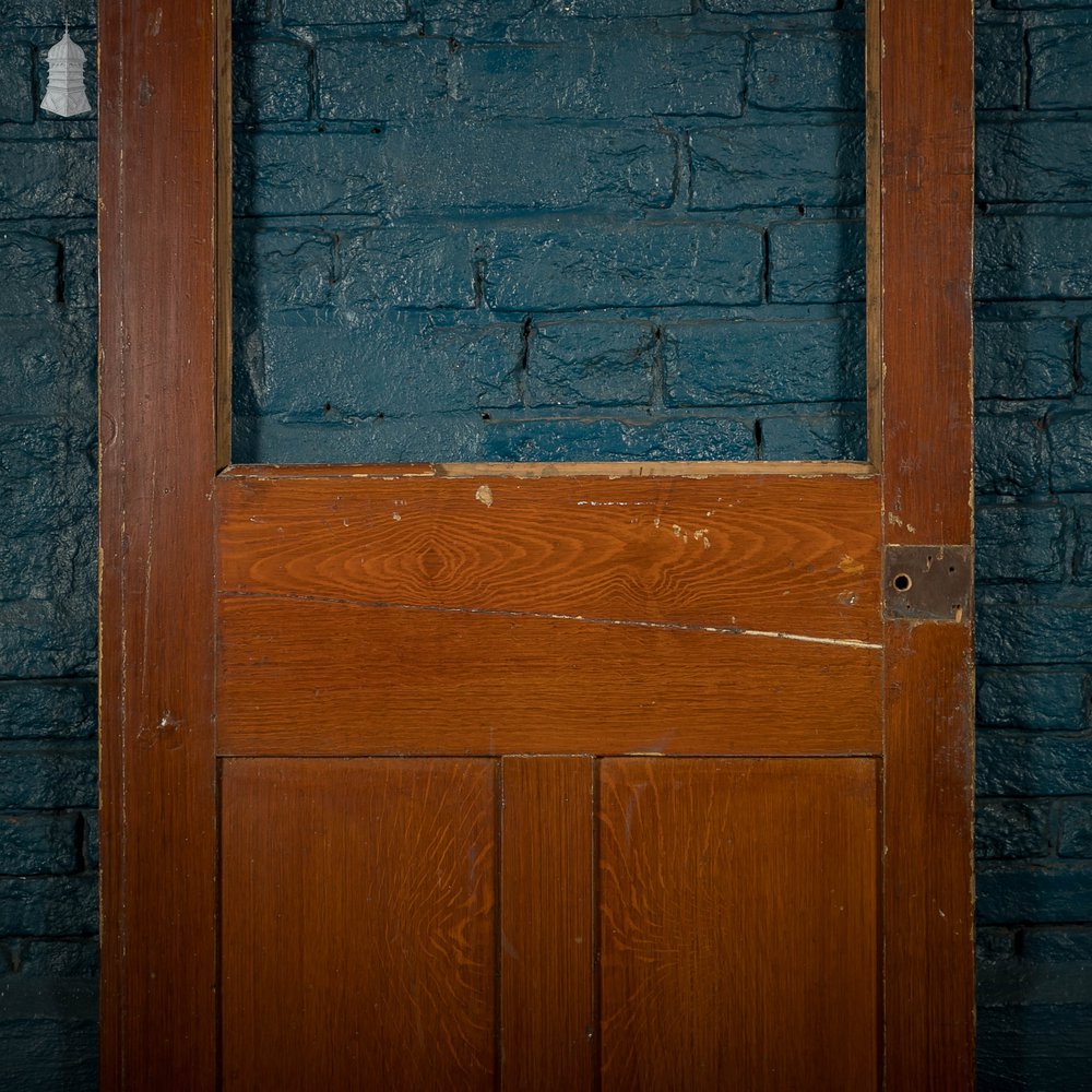 Half Glazed Door, 3 Moulded Panel Pine