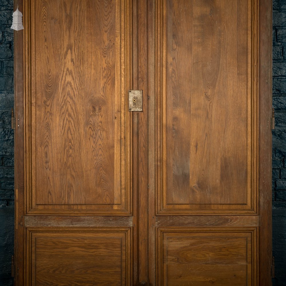 Oak Cupboard Doors, Moulded 2 Panel Pair