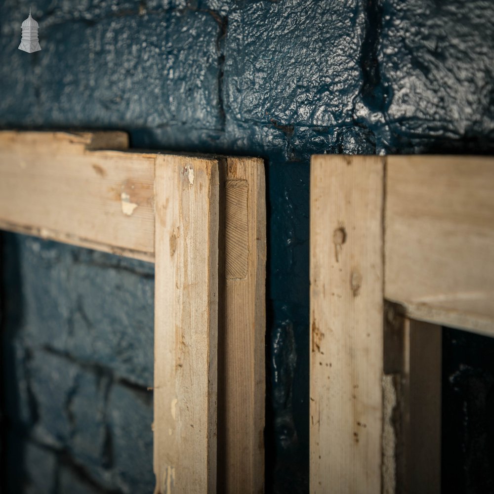 Victorian Window Shutters, With Horizontal Glazing Bars, Pine Pair