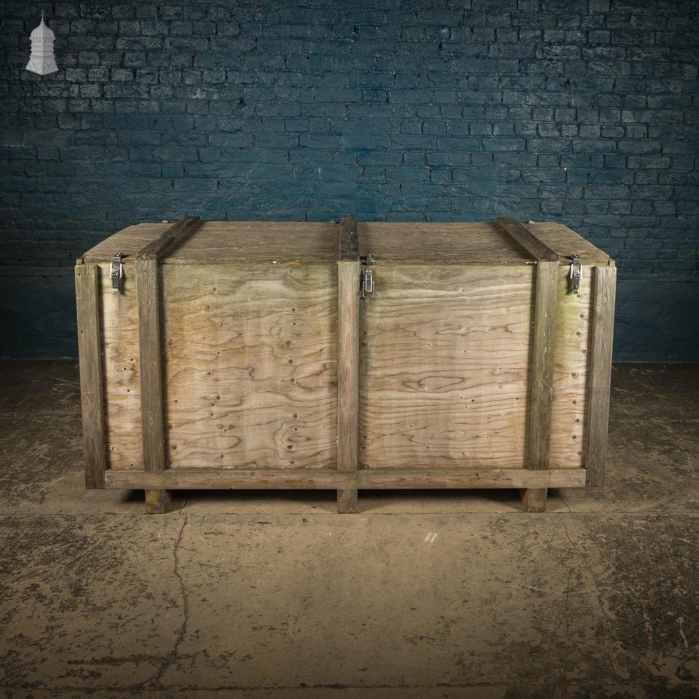 Military Shipping Crates, Pair of Wooden Aircraft Part Shipping Boxes Reclaimed from a Norfolk RAF Base