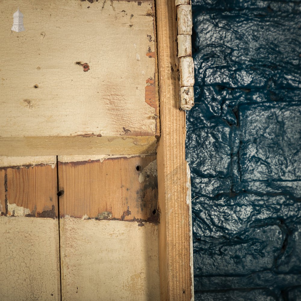 Plank & Ledge Door, Red Painted Pine